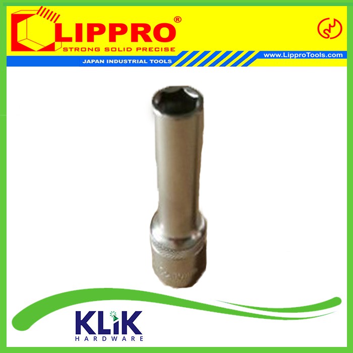 Lippro Deep Socket 1/2&quot; DR 24 mm (6PT/12PT) - Lippro Mata Sok Panjang