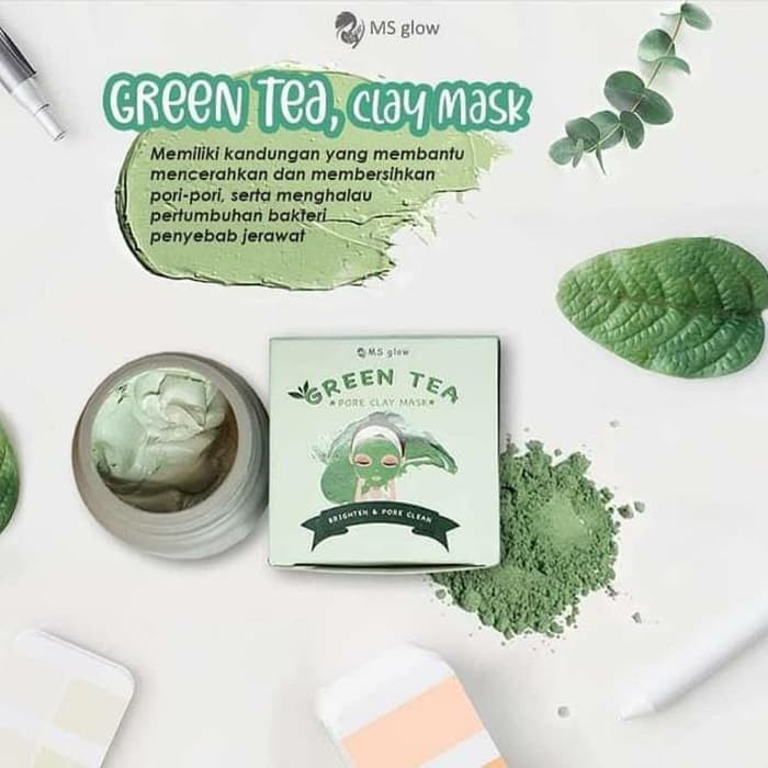 MASKER GREEN TEA MS GLOW ORIGINAL