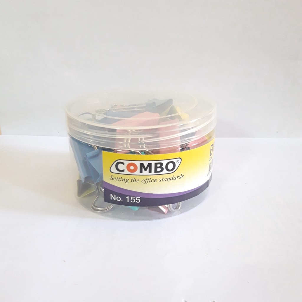 

1DRUM - BINDERCLIP WARNA No. 155 COMBO PENJEPIT KERTAS WARNA