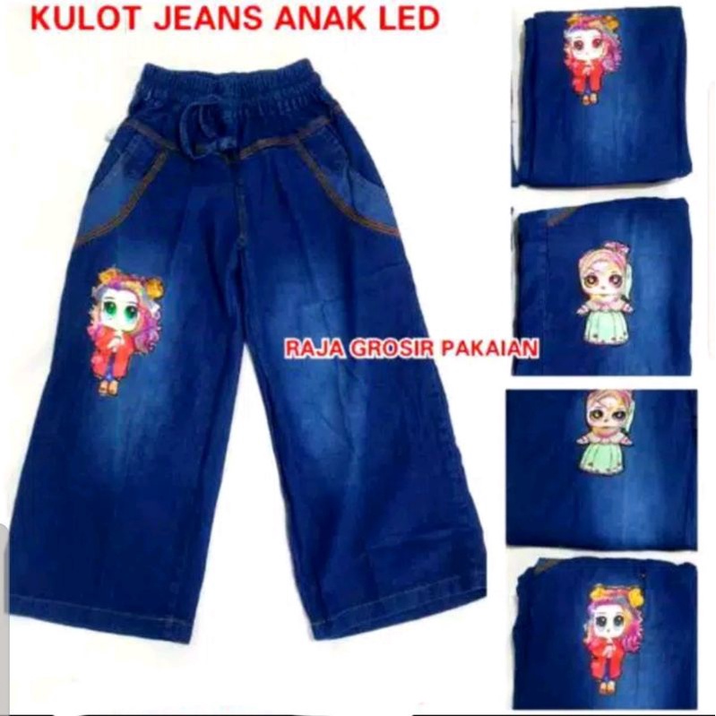 Kulot Anak Jeans LOL LED (Bisa menyala) Usia 3Thn-14Thn / Bisa Bayar Di Tempat (COD)