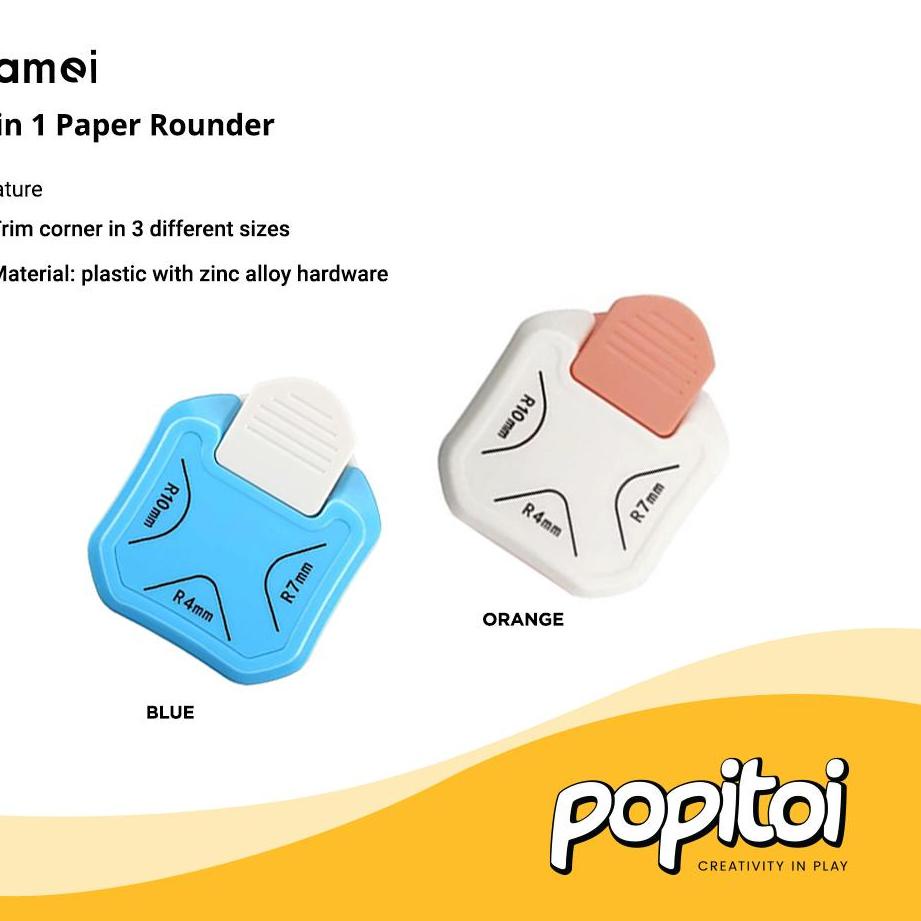 

Terbaik Kamei 3 in 1 Paper Corner Puncher Rounder alat lengkungan sudut kertas kadomaru
