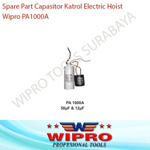 Spare Part Capasitor Kapasitor Electric Hoist Wipro PA1000A PA1000