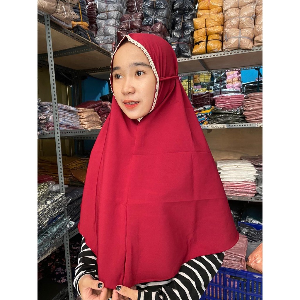 Alny Hijab - Jilbab bergo alazhar diamond / bergo Maryam renda non pet / bergo renda