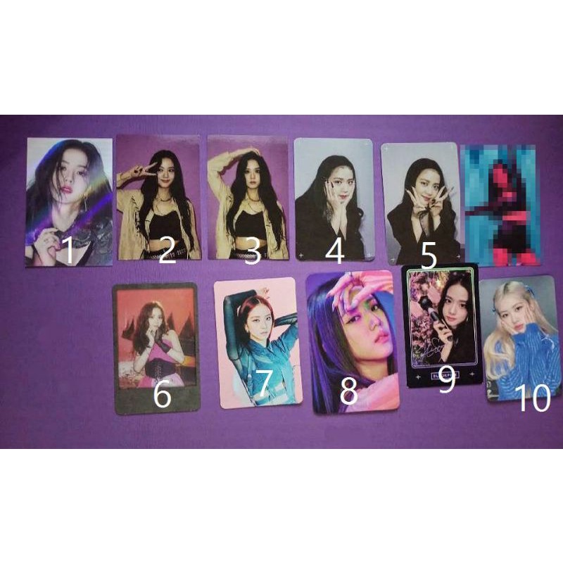 photocard jisoo pc rose withdrama the album hylt kill this love ktl samsung ktown lightstick pob