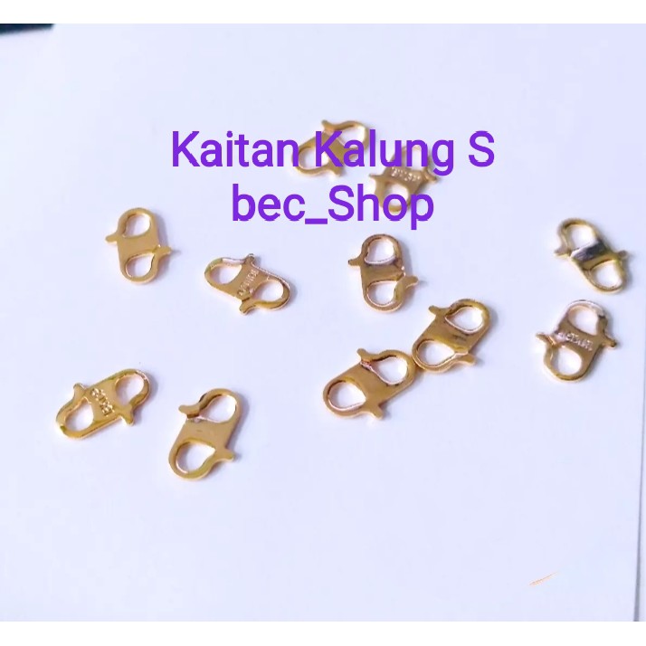 Kaitan kalung S  Otiginal Titanium warna emas