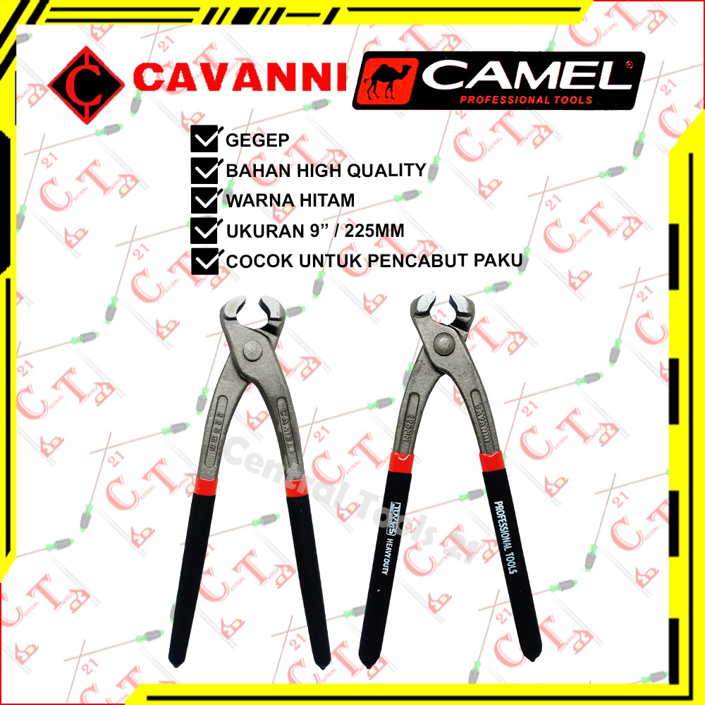 Gegep Kakatua Alat Pencabut Paku Besi Serbaguna 9 Inch 225MM Cavanni Camel