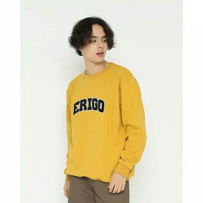 ERIGO sweatshirt kuning / Crewneck Erigo / Sweater Erigo/ Sweater Erigo pria / Sweater Erigo wanita