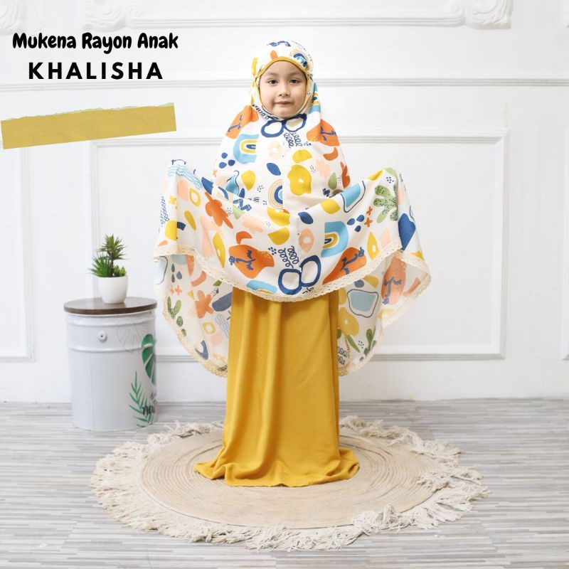 Mukena couple anak &amp; dewasa bahan rayon premium moza/mukena atasan + bawahan