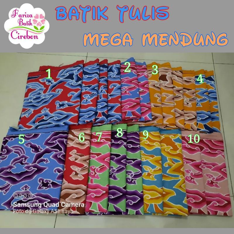 KAIN BATIK CIREBON KHAS TRUSMI MOTIF MEGA MENDUNG PERMEN CERAH BATIK FARIZA KATUN TULIS PRIA WANITA