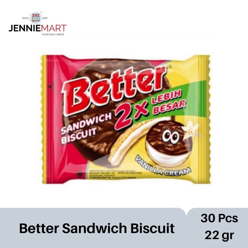 

Better Sandwich Biscuit 1 Pak 10 Pcs