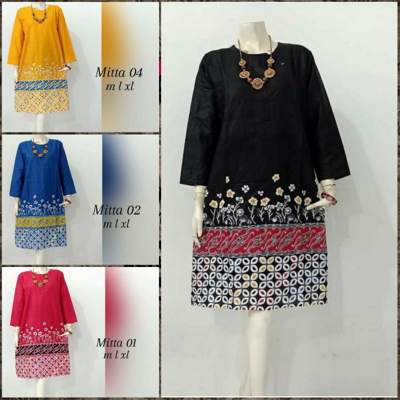 Blouse Batik Jumbo Wanita Size Lengkap S-M-L-XL-XXL-3L-4L-5L Model Lengkap Seragam Batik