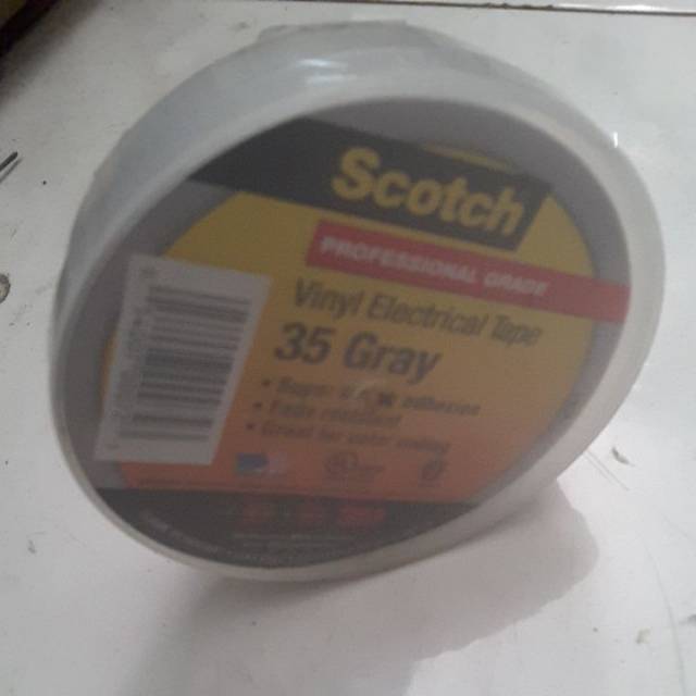 

Lakban listrik double tape perekat lem isolasi warna gray panjang 3 meter DISKON4