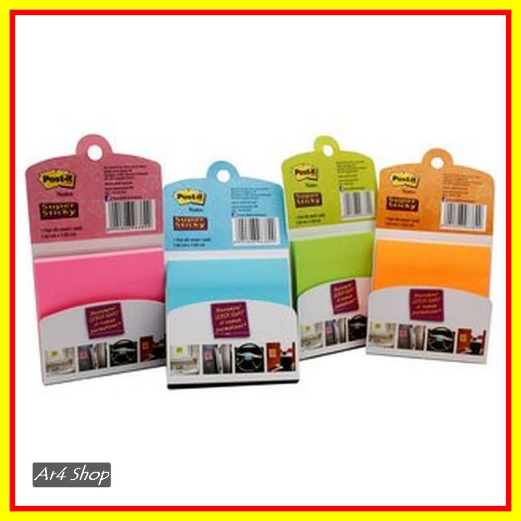 

Sticky Notes - Post-It - 654-Ssn Super Sticky Notes Assorted Color