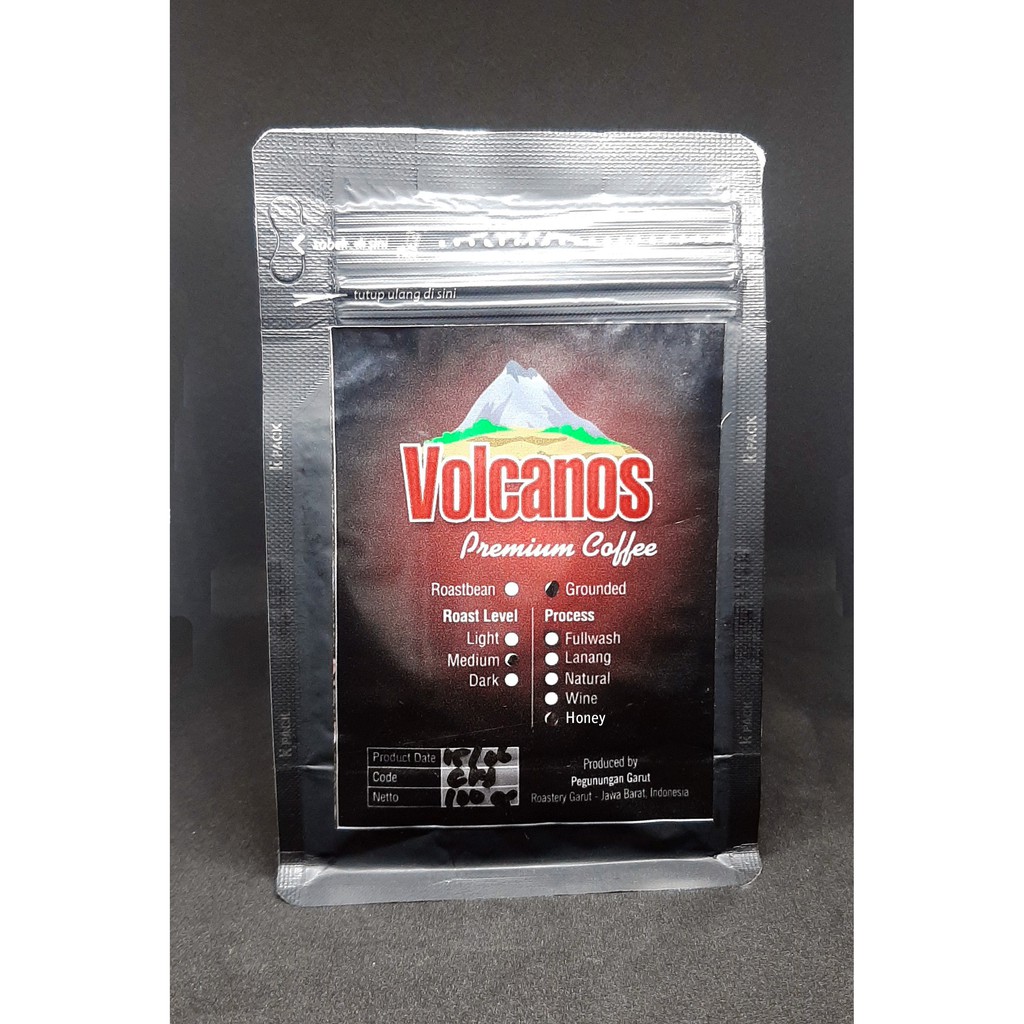 

Kopi Arabika Honey Volcanos Garut Coffee Premium Arabica 100gr Pegunungan Kamojang Garut Jawa Barat