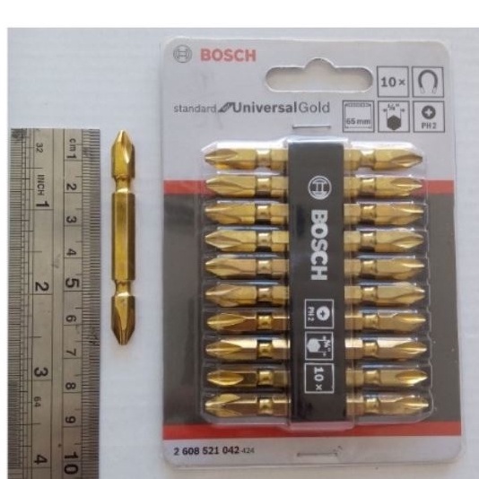 MATA OBENG GYPSUM PERBIJI /DOUBLE ENDED BITS/MATA BOR SCREW DRIVER BIT  PERBIJI/MATA BOR OBENG GYPSUM BOSCH PH2 KEMBANG SEKRUP PLUS + KEPALA