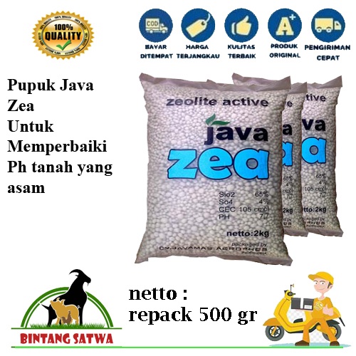 Pupuk Java Zea Zeolit Aktif  Kemasan 500 gr
