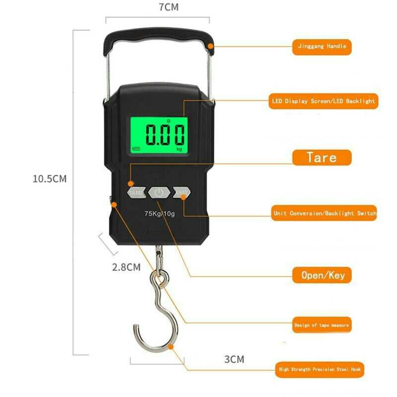 Timbangan Digital Koper Portable Electronic Scale WeiFeng 75kg WH-A27