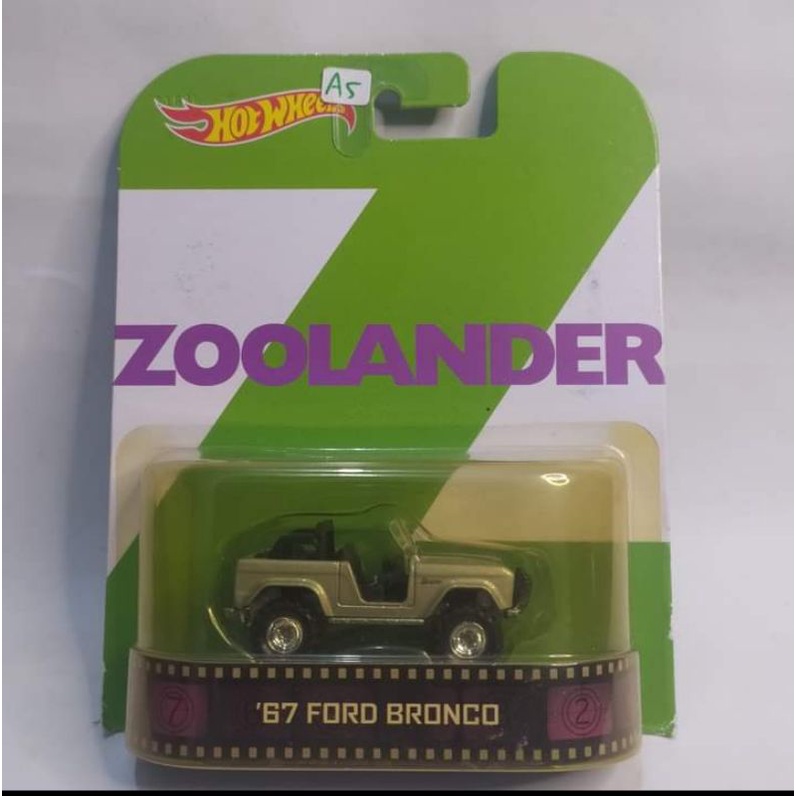 hotwheels premium zoolander 67 Ford Bronco jep ban karet no gasser