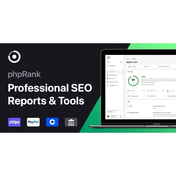 phpRank – SEO Reports & Tools Platform (SaaS)