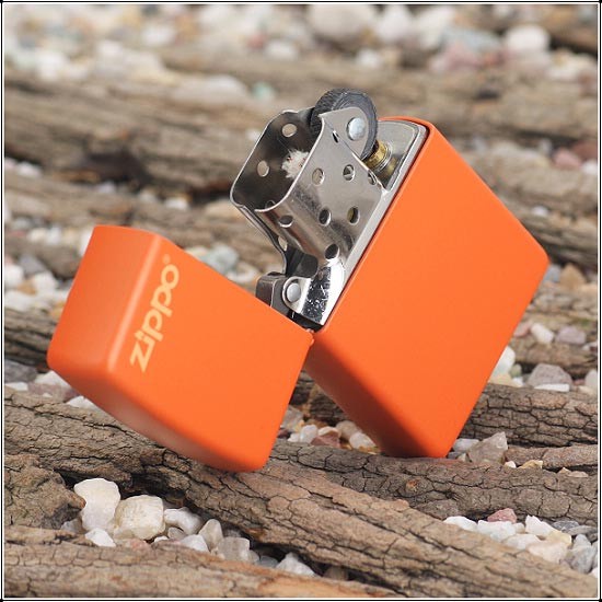 Korek Api Zippo Matte Orange Grade Ori