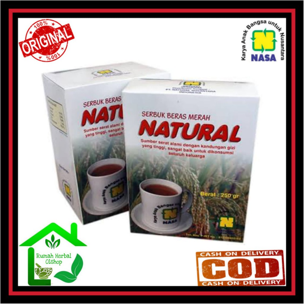 

SERBUK BERAS MERAH NATURAL 250gr ORIGINAL - SERBUK BERAS MERAH NASA ASLI