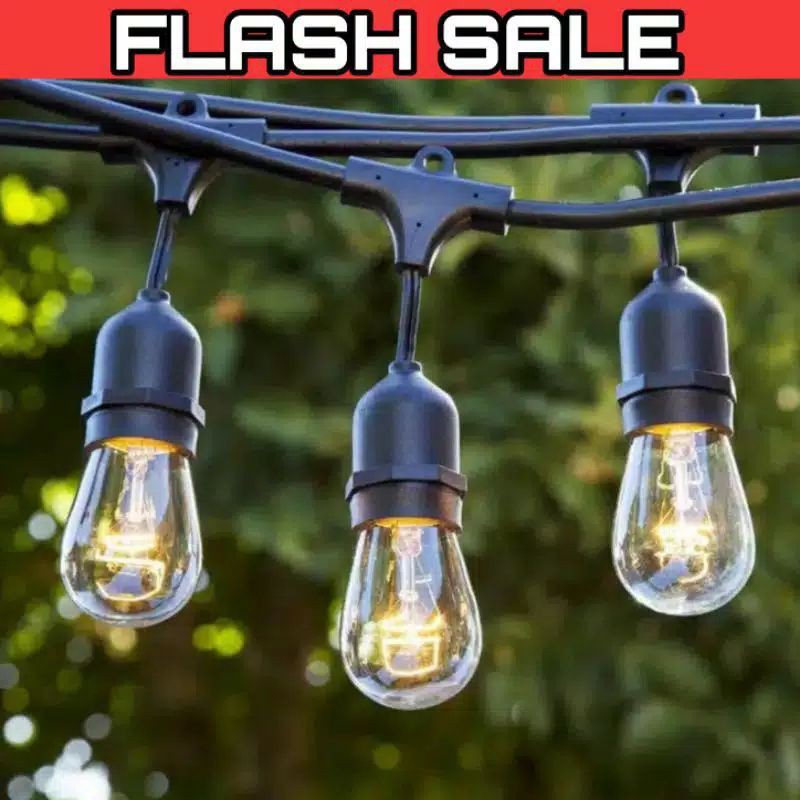 Kabel Lampu Gantung 50 Meter 50 Fitting Lampu Cafe Gantung Outdoor Indoor 50m 50fiting