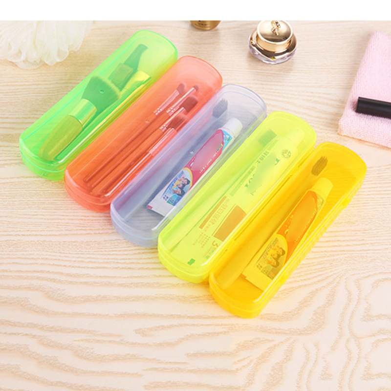 Kotak Penyimpanan Case Penutup Sikat Gigi Portable Travel Outdoor Plastik Camping Brush Holder Home Storage Organizer