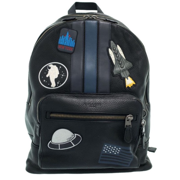 COACH WEST BACKPACK WITH VARSITY STRIPE AND SPACE PATCHES (COACH F28313)