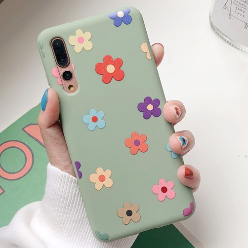 floral color case iphone 11 pro max samsung a20 oppo a5s a7 f9 f11 pro vivo y93  nokia honor redmi 6