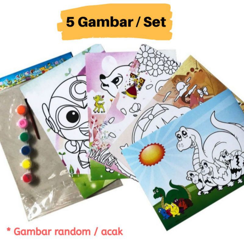 

DIY Mainan Anak Lukis Gambar 5PCS Set Lengkap Picture Painting