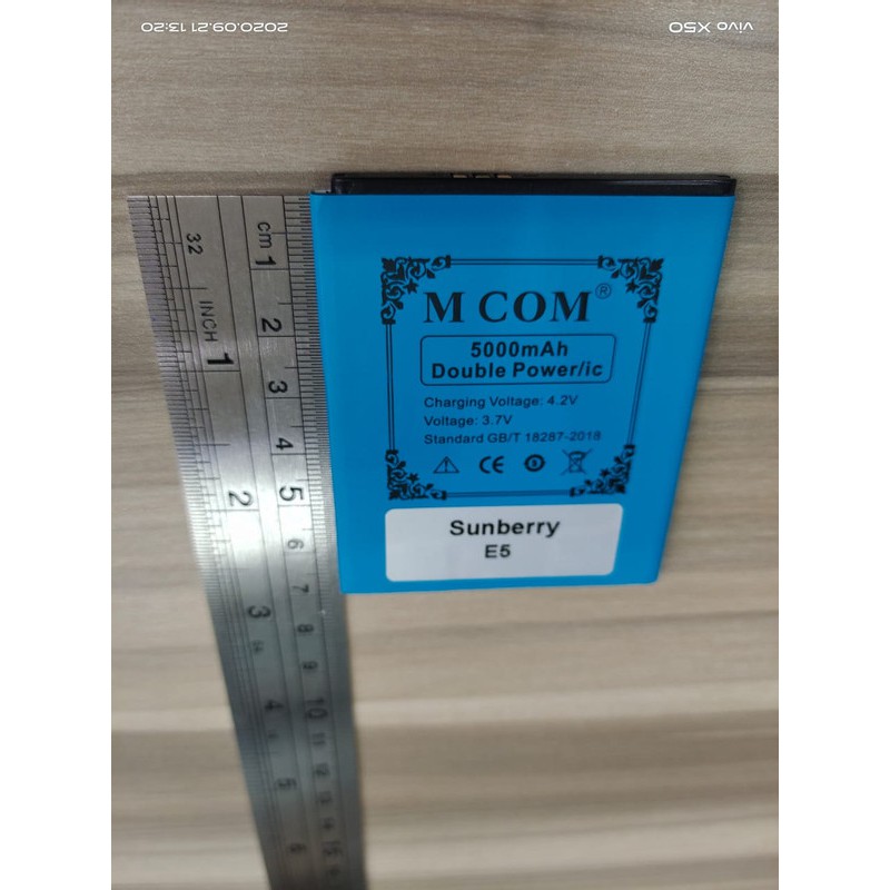 Battery Batre Baterai Double Power Mcom Sunberry E5