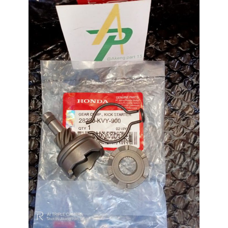 Pinion kick gigi starter Beat karbu/lama-KVY asli ori honda