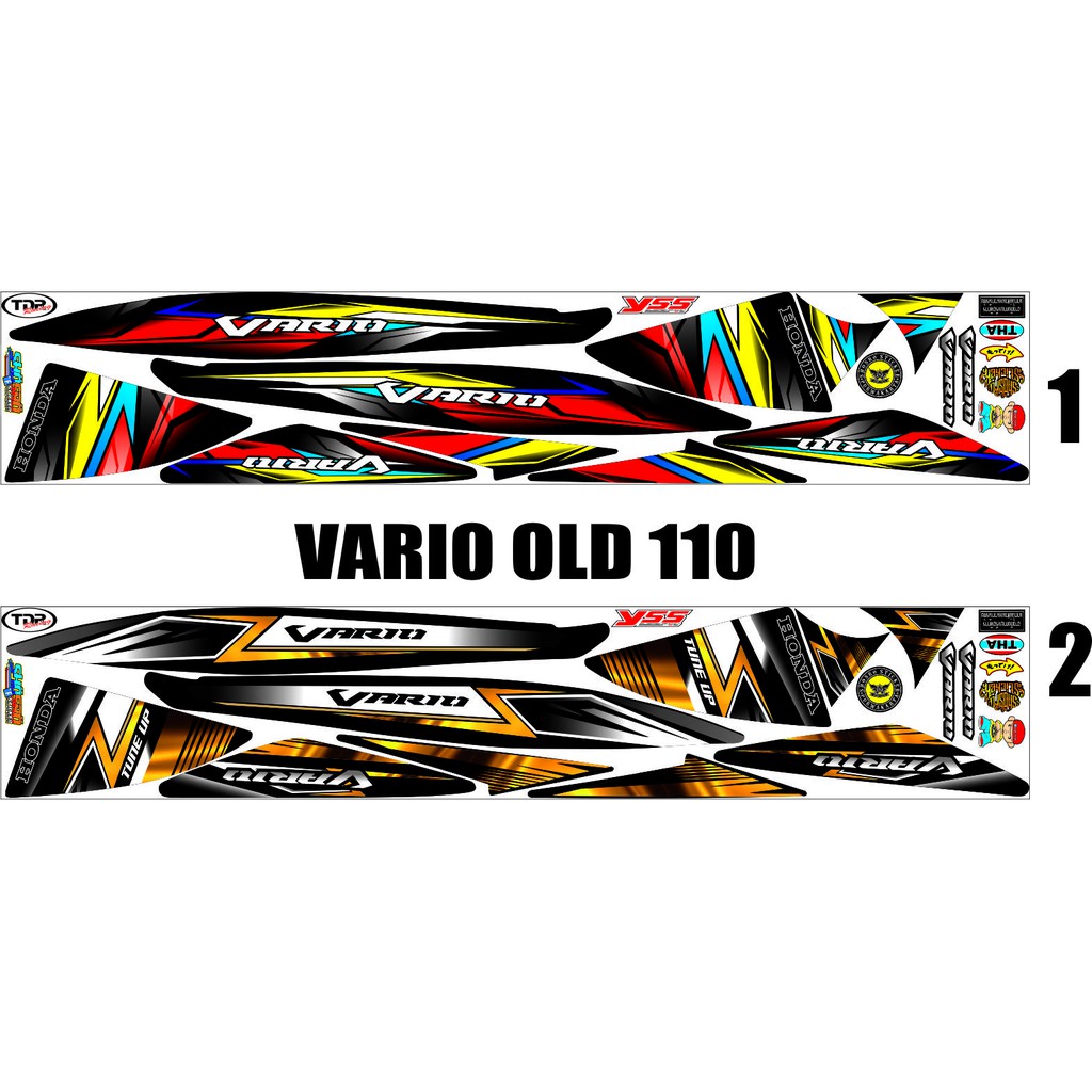 STRIPING / STICKER BUAT MOTOR HONDA VARIO OLD 110 STICKER CUSTOM VARIO KARBU STRIPING MOTIP SETIKER