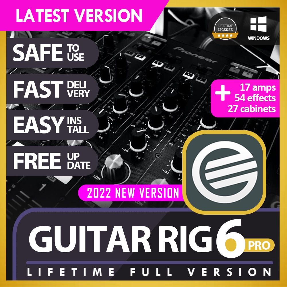 

6 GUITAR RIG EASY INSTALL LIFETIME PREMIUM FAST DELIVERY SAFE