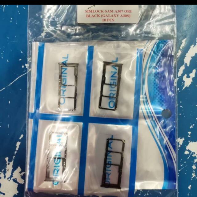 SiMTRAY SIMLOCK TEMPAT KARTU SAMSUNG GALAXY A30S A307 ORIGINAL