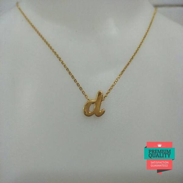 Murah Restock Kalung Nagita Emas Asli Kadar 700 Huruf D Keren Shopee Indonesia