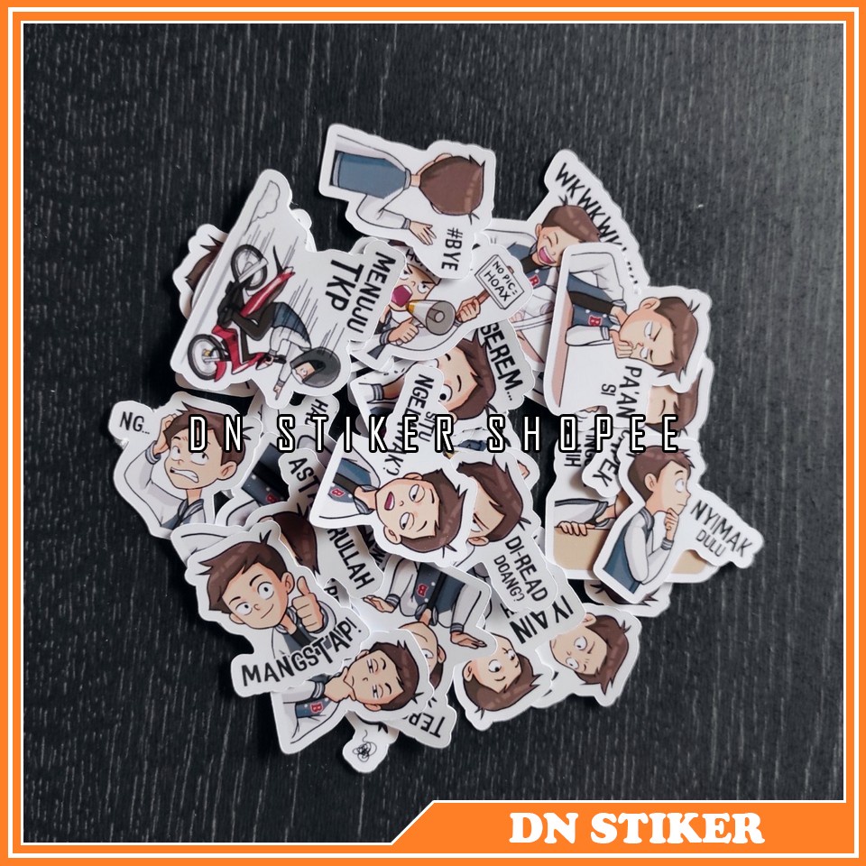 

Stiker kertas glossy karakter bocah tengil 28pcs sticker accesoris gambar stiker line karakter bocah tengil
