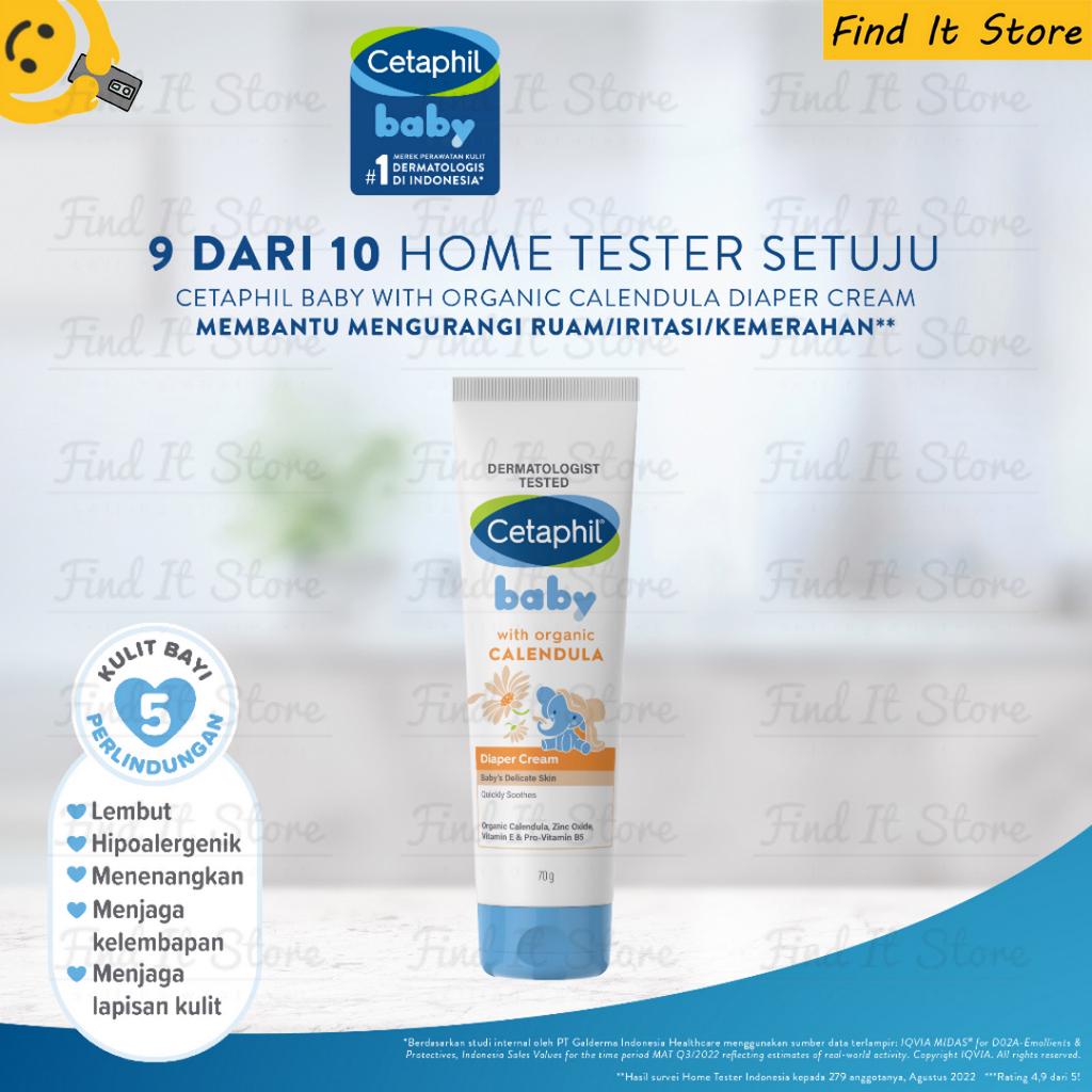 Cetaphil Baby Diaper Cream With Organic Calendula 70g BPOM