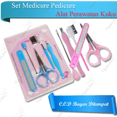 Manicure Padicure set isi 5 Pcs Alat Perawatan Kuku-Nail Art Set 5 Pcs-Vegasus Store(COD)