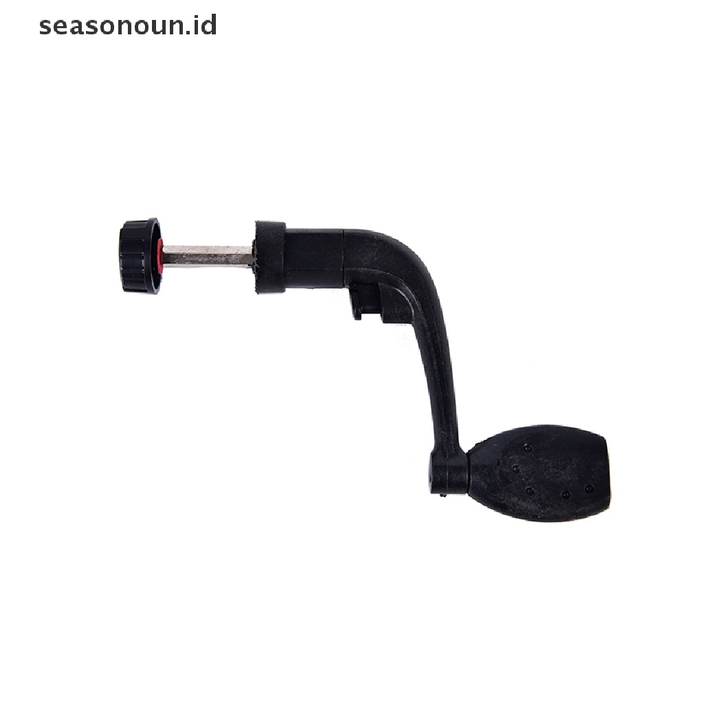 (seasonoun) 1pc Reel Pancing Bahan Plastik Warna Hitam Dengan power handle