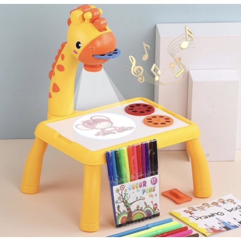 Meja Gambar Anak Proyektor - Meja Gambar anak - Mainan Edukasi Anak Ukuran 20cm