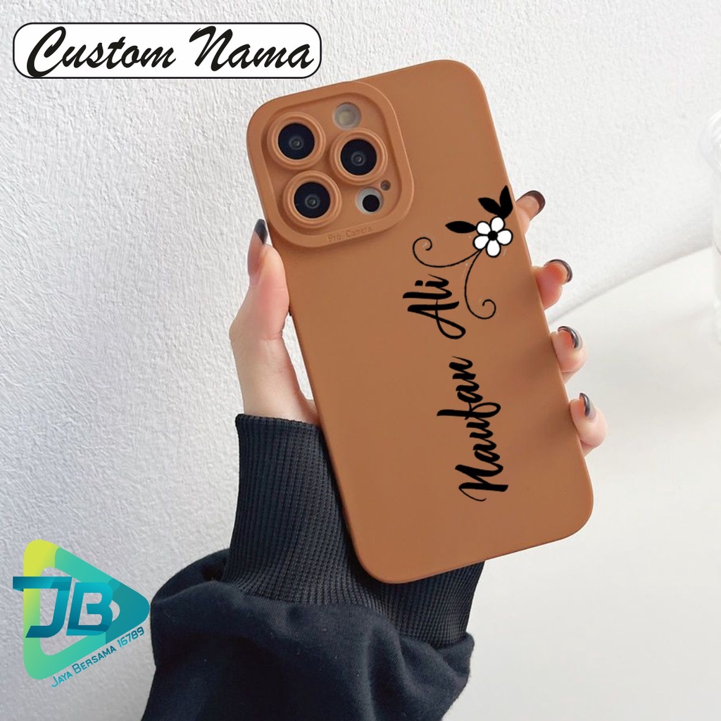 SOFTCASE CASE SILIKON PROCAMERA CUSTOM NAMA OPPO VIVO SAMSUNG REALME XIAOMI IPHONE INFINIX ALL TYPE JB5659