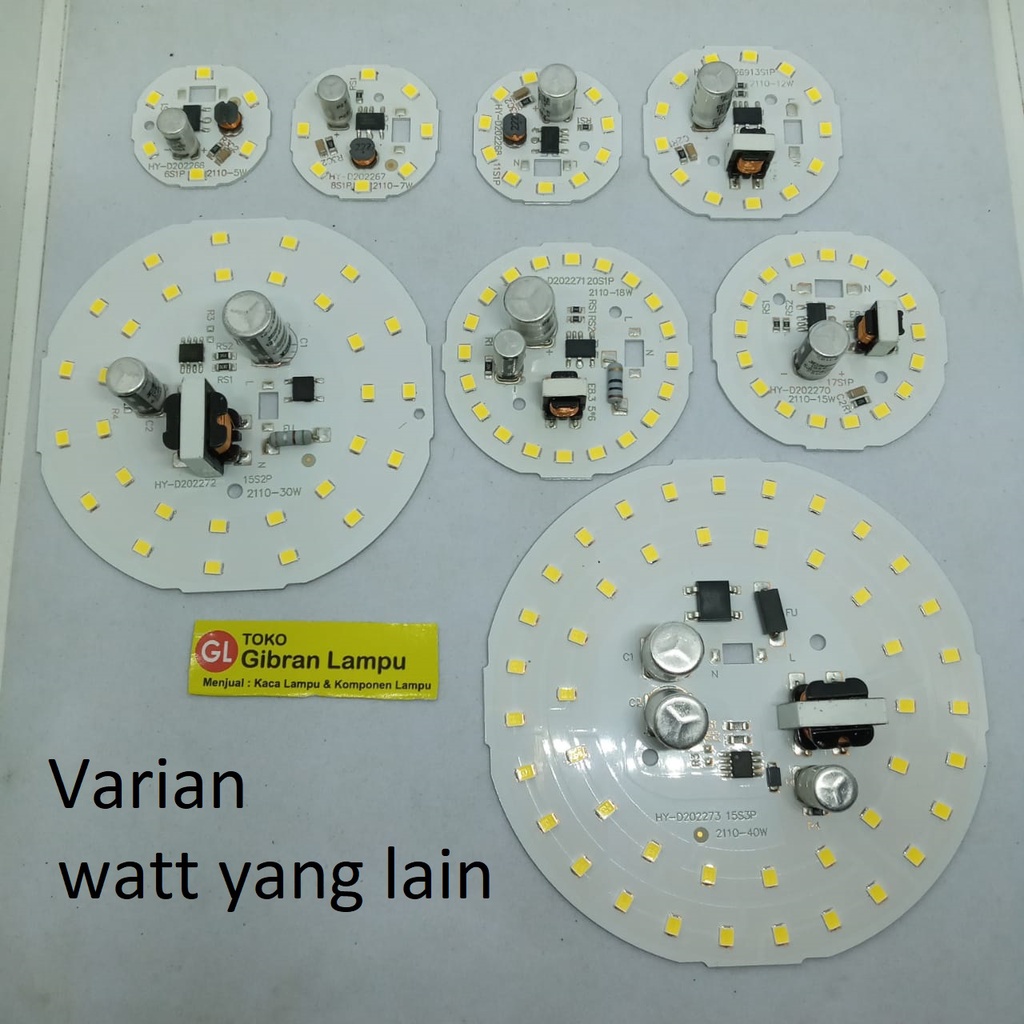 PCB LED AC Berbagai Jenis Watt (BMX) - Modul DOB Lampu LED AC