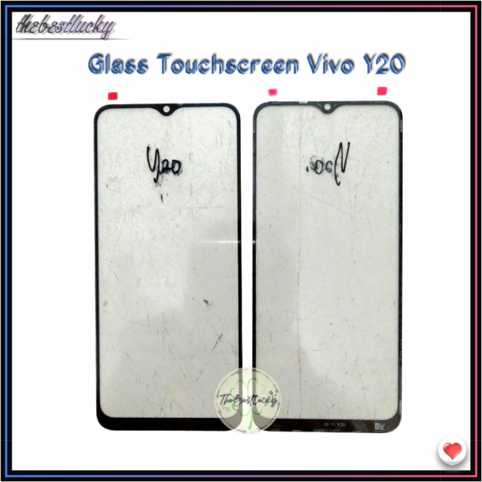 Glass Kaca Lcd Vivo Y20 - Kaca Touchscreen Vivo Y20 Original