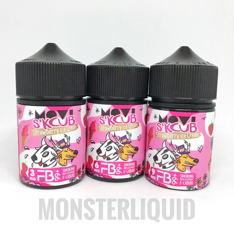 S'KCUB STRAWBERRY ICE CREAM FB99+ BY MOVI 60ML SKCUB