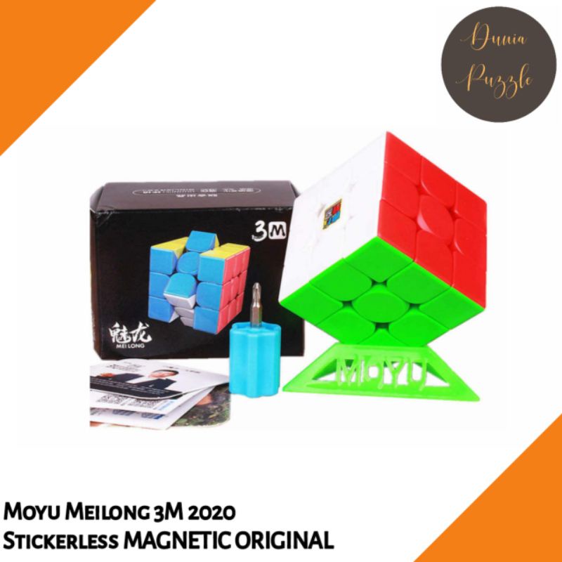 Rubik 3x3 Moyu Meilong 3M 2020 STICKERLESS MAGNETIC ORIGINAL