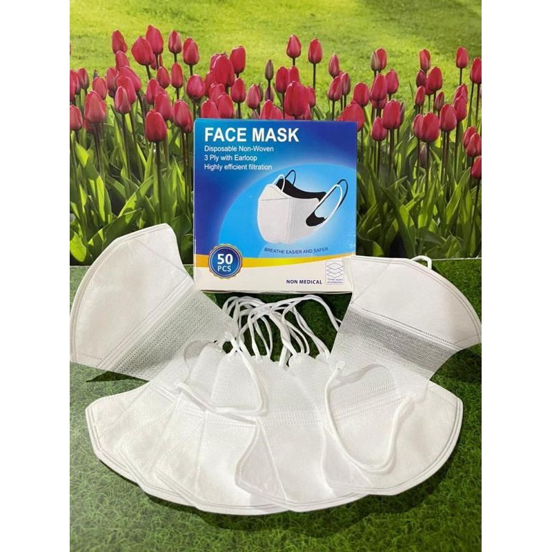 duckbill putih garis / duckbill / duckbill putih / duckbill alkindo / duckbill 3ply / farashop