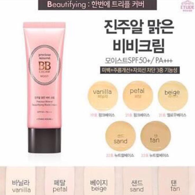 SALE Precious Mineral BB Cream Moist - Etude House ORI TERMURAH