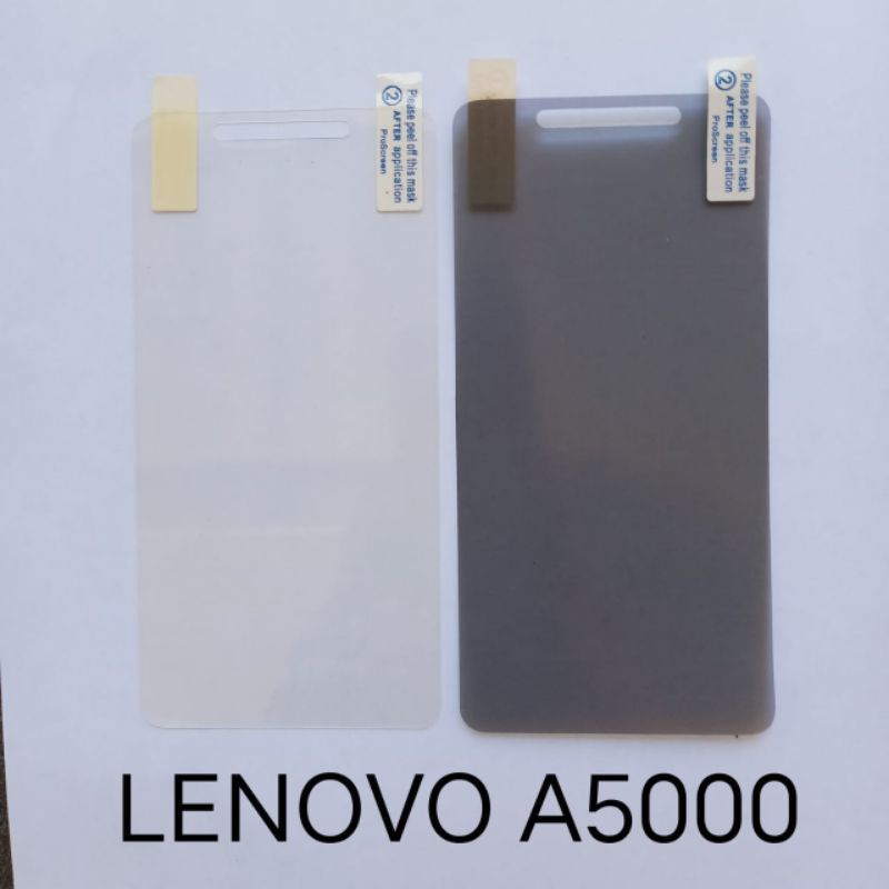 Anti Gores Lenovo A5000 .  A2020 / Vibe C . A6020 / K5+ . Vibe S1 . P1 / P1 Turbo . P1M anti bening anti glare anti spy screen guard screen protector pelindung layar