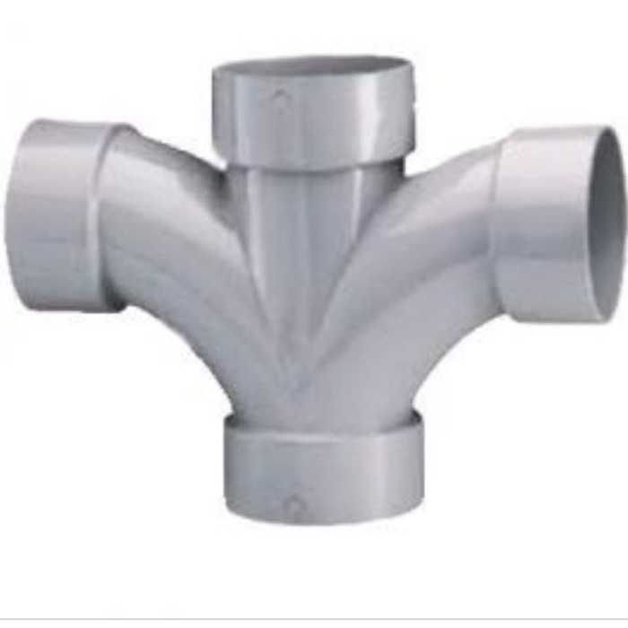 Cross Tee Y PVC Rucika (Double Tee Y) 4"inch